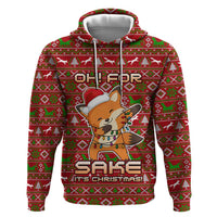 Oh For Fox Sake Christmas Zip Hoodie Xmas Holiday Patterns - Wonder Print Shop