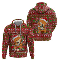 Oh For Fox Sake Christmas Zip Hoodie Xmas Holiday Patterns - Wonder Print Shop