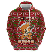 Oh For Fox Sake Christmas Zip Hoodie Xmas Holiday Patterns - Wonder Print Shop