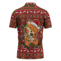 Oh For Fox Sake Christmas Zipper Polo Shirt Xmas Holiday Patterns - Wonder Print Shop