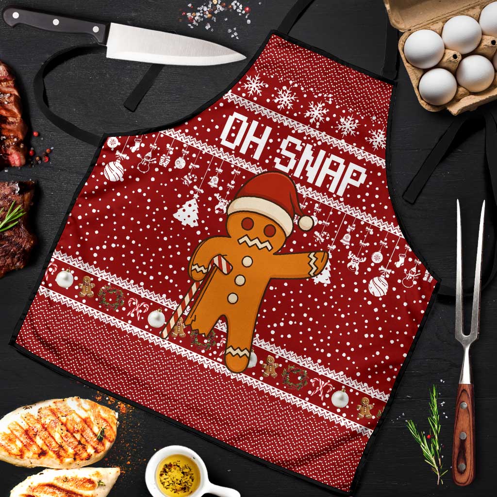 Oh Snap Christmas Apron Xmas Holiday Patterns - Wonder Print Shop