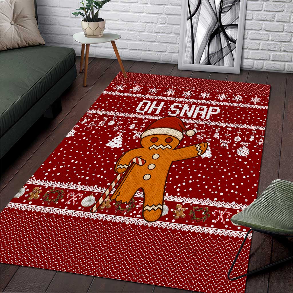 Oh Snap Christmas Area Rug Xmas Holiday Patterns - Wonder Print Shop
