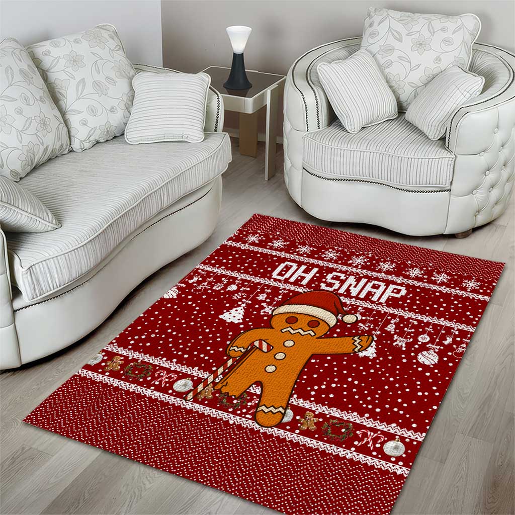 Oh Snap Christmas Area Rug Xmas Holiday Patterns - Wonder Print Shop