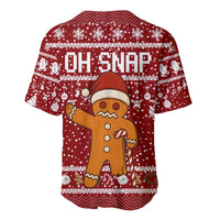 Oh Snap Christmas Baseball Jersey Xmas Holiday Patterns - Wonder Print Shop