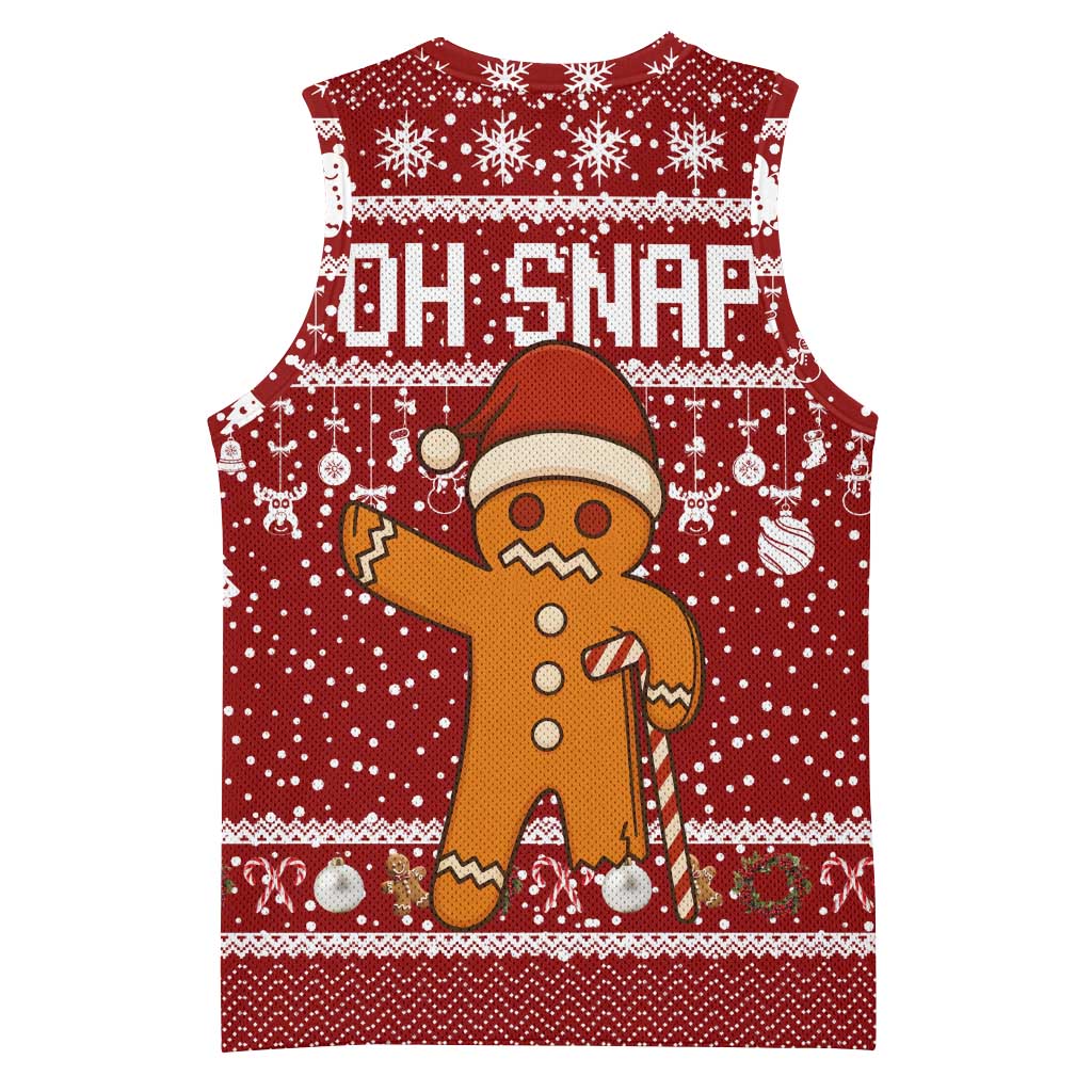 Oh Snap Christmas Basketball Jersey Xmas Holiday Patterns - Wonder Print Shop