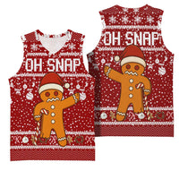 Oh Snap Christmas Basketball Jersey Xmas Holiday Patterns - Wonder Print Shop