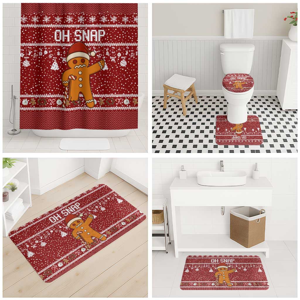 Oh Snap Christmas Bathroom Set Xmas Holiday Patterns - Wonder Print Shop