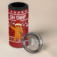 Oh Snap Christmas 4 in 1 Can Cooler Tumbler Xmas Holiday Patterns - Wonder Print Shop