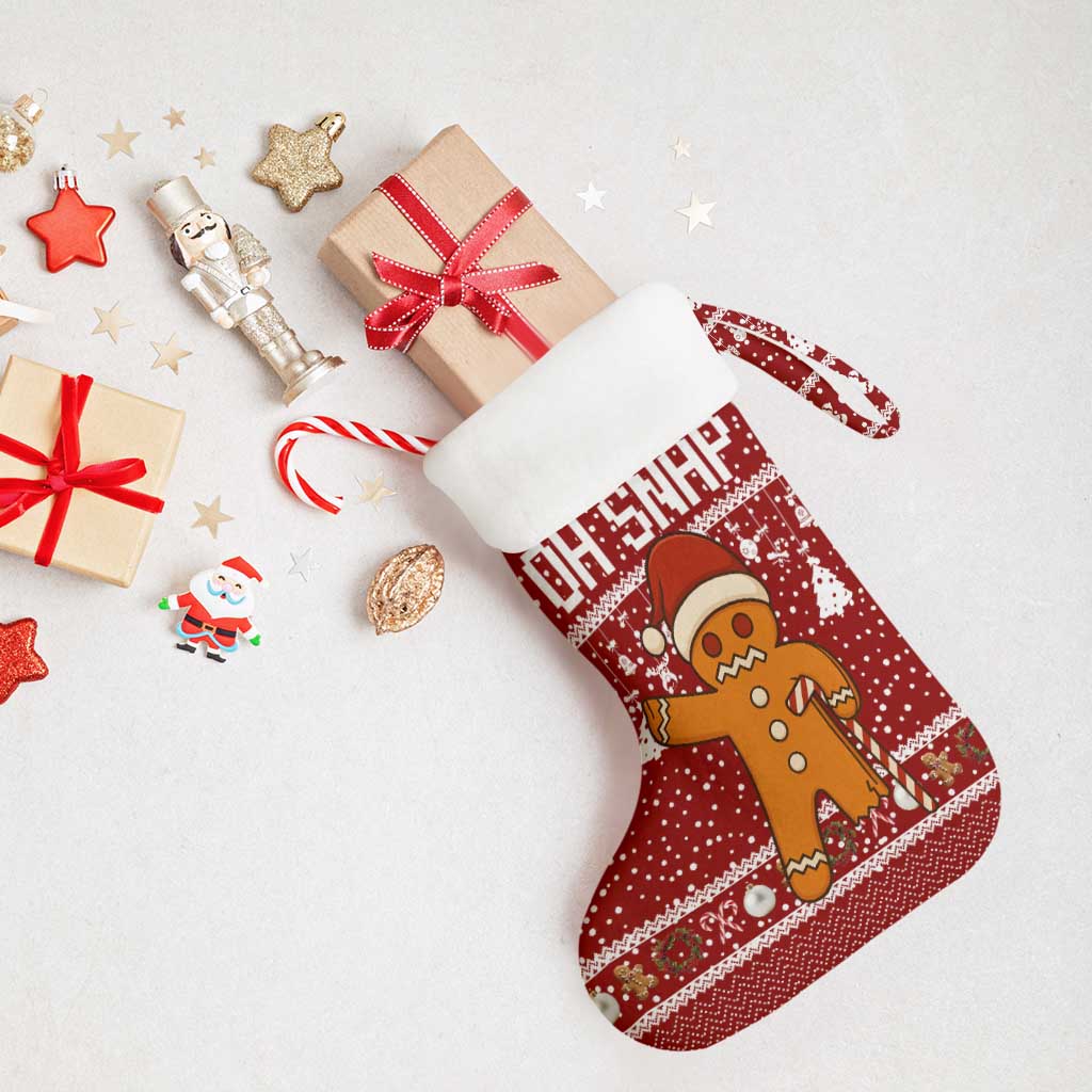 Oh Snap Christmas Stocking Xmas Holiday Patterns - Wonder Print Shop