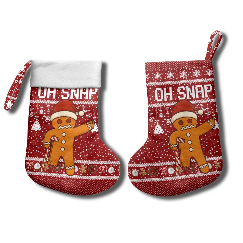 Oh Snap Christmas Stocking Xmas Holiday Patterns - Wonder Print Shop