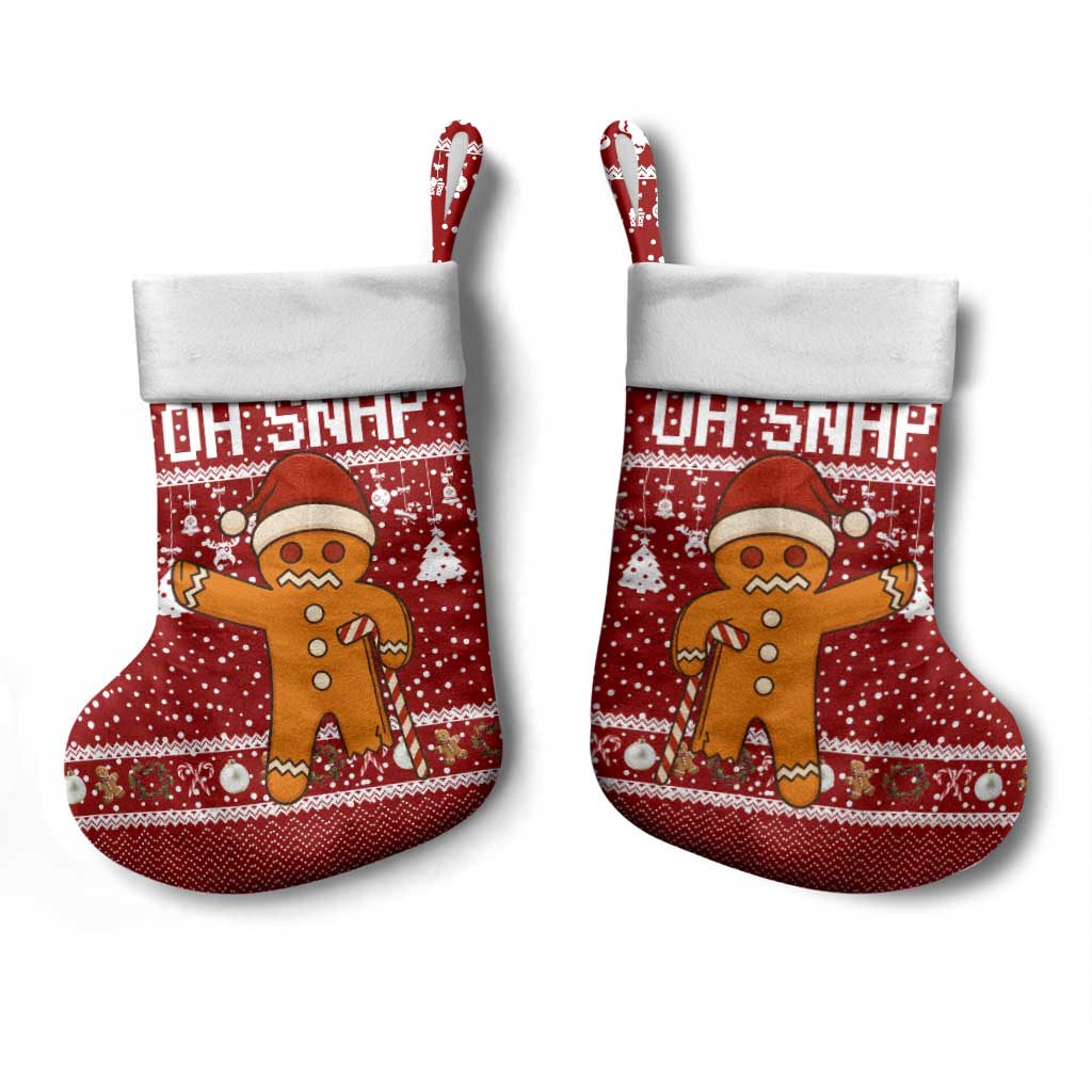 Oh Snap Christmas Stocking Xmas Holiday Patterns - Wonder Print Shop