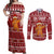 Oh Snap Christmas Couples Matching Off Shoulder Maxi Dress and Long Sleeve Button Shirt Xmas Holiday Patterns - Wonder Print Shop