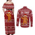 Oh Snap Christmas Couples Matching Off Shoulder Maxi Dress and Long Sleeve Button Shirt Xmas Holiday Patterns - Wonder Print Shop
