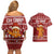 Oh Snap Christmas Couples Matching Off Shoulder Short Dress and Hawaiian Shirt Xmas Holiday Patterns - Wonder Print Shop