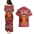 Oh Snap Christmas Couples Matching Puletasi and Hawaiian Shirt Xmas Holiday Patterns - Wonder Print Shop