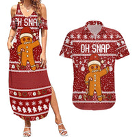 Oh Snap Christmas Couples Matching Summer Maxi Dress and Hawaiian Shirt Xmas Holiday Patterns - Wonder Print Shop
