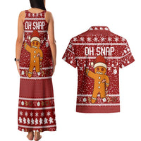 Oh Snap Christmas Couples Matching Tank Maxi Dress and Hawaiian Shirt Xmas Holiday Patterns - Wonder Print Shop