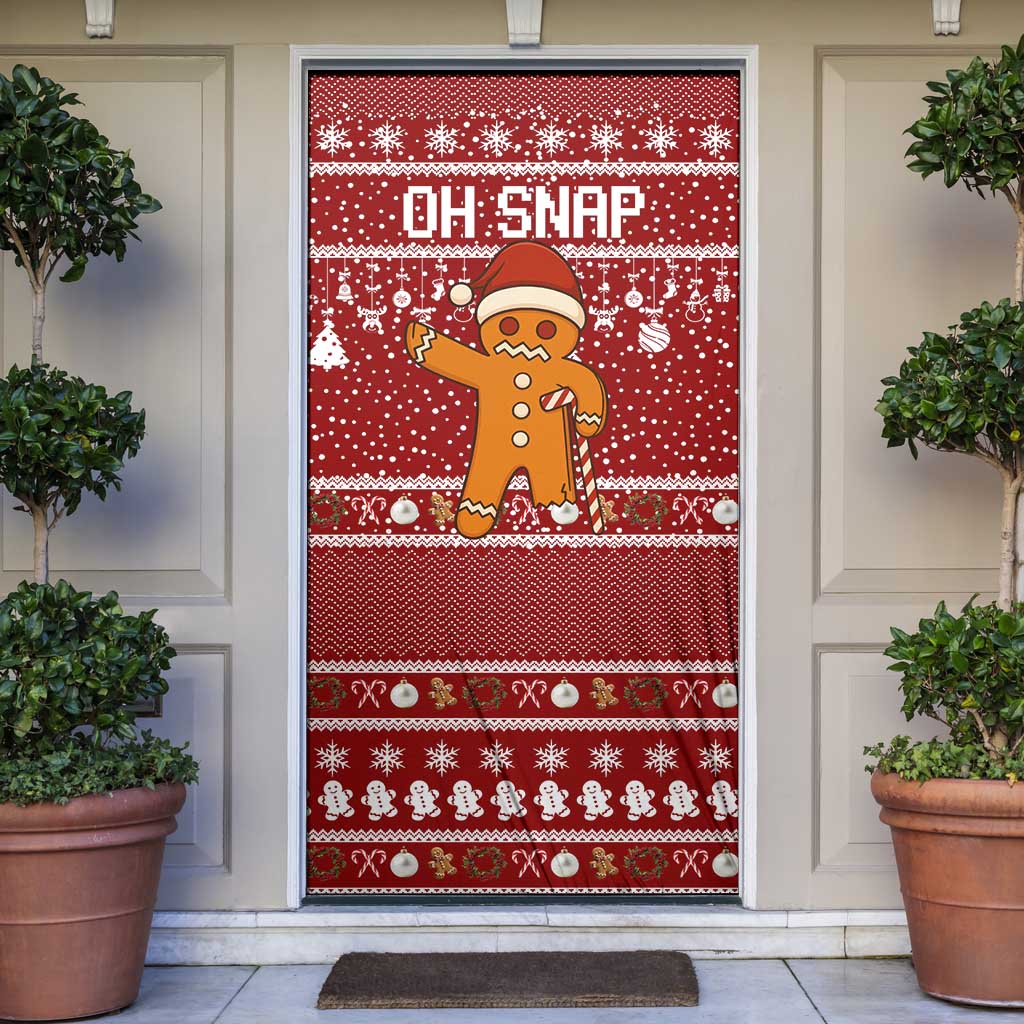 Oh Snap Christmas Door Cover Xmas Holiday Patterns - Wonder Print Shop