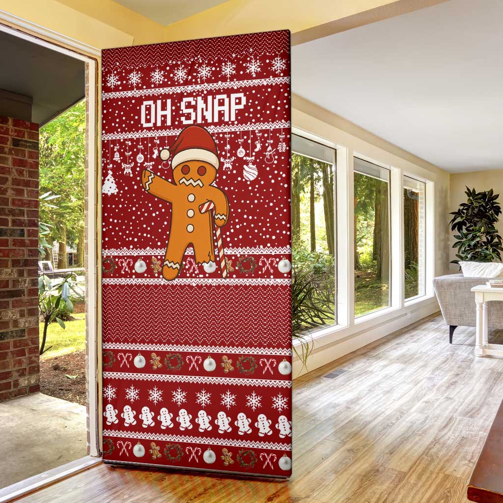 Oh Snap Christmas Door Cover Xmas Holiday Patterns - Wonder Print Shop