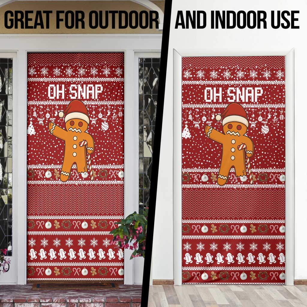 Oh Snap Christmas Door Cover Xmas Holiday Patterns - Wonder Print Shop