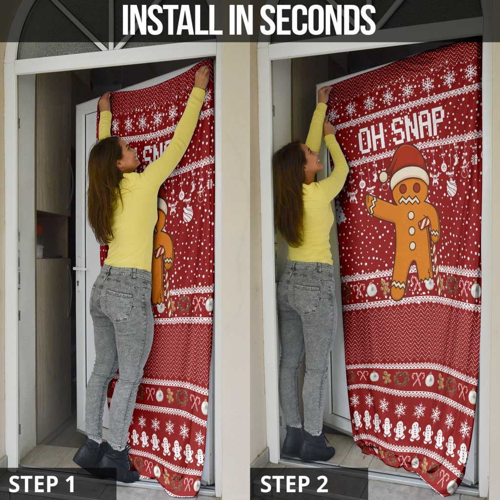 Oh Snap Christmas Door Cover Xmas Holiday Patterns - Wonder Print Shop