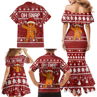 Oh Snap Christmas Family Matching Mermaid Dress and Hawaiian Shirt Xmas Holiday Patterns - Wonder Print Shop