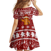 Oh Snap Christmas Family Matching Off The Shoulder Long Sleeve Dress and Hawaiian Shirt Xmas Holiday Patterns - Wonder Print Shop