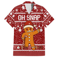 Oh Snap Christmas Family Matching Off The Shoulder Long Sleeve Dress and Hawaiian Shirt Xmas Holiday Patterns - Wonder Print Shop