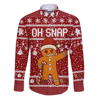Oh Snap Christmas Family Matching Off The Shoulder Long Sleeve Dress and Hawaiian Shirt Xmas Holiday Patterns - Wonder Print Shop
