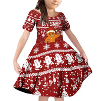 Oh Snap Christmas Family Matching Off Shoulder Short Dress and Hawaiian Shirt Xmas Holiday Patterns - Wonder Print Shop