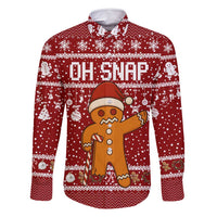 Oh Snap Christmas Family Matching Off Shoulder Short Dress and Hawaiian Shirt Xmas Holiday Patterns - Wonder Print Shop