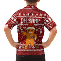 Oh Snap Christmas Family Matching Short Sleeve Bodycon Dress and Hawaiian Shirt Xmas Holiday Patterns - Wonder Print Shop