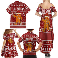 Oh Snap Christmas Family Matching Summer Maxi Dress and Hawaiian Shirt Xmas Holiday Patterns - Wonder Print Shop