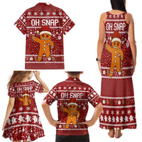 Oh Snap Christmas Family Matching Tank Maxi Dress and Hawaiian Shirt Xmas Holiday Patterns - Wonder Print Shop