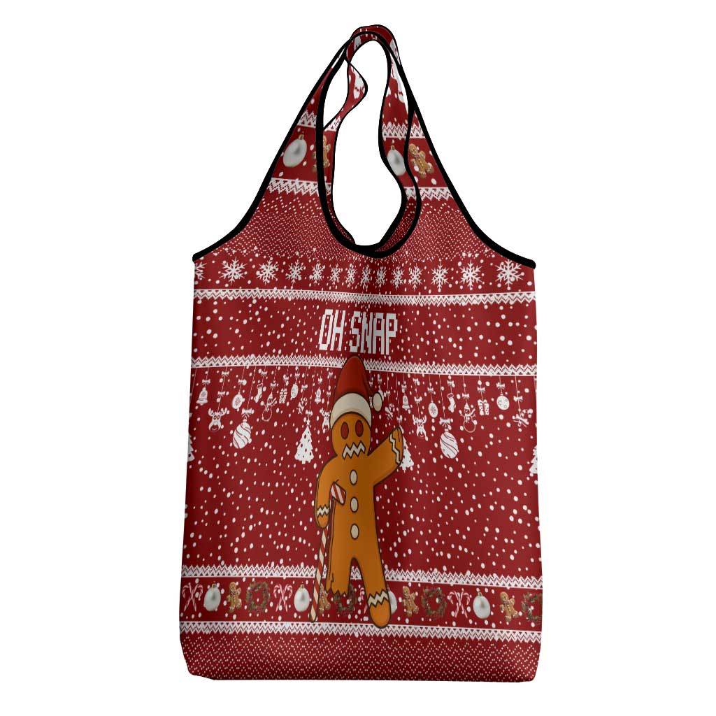 Oh Snap Christmas Grocery Bag Xmas Holiday Patterns - Wonder Print Shop