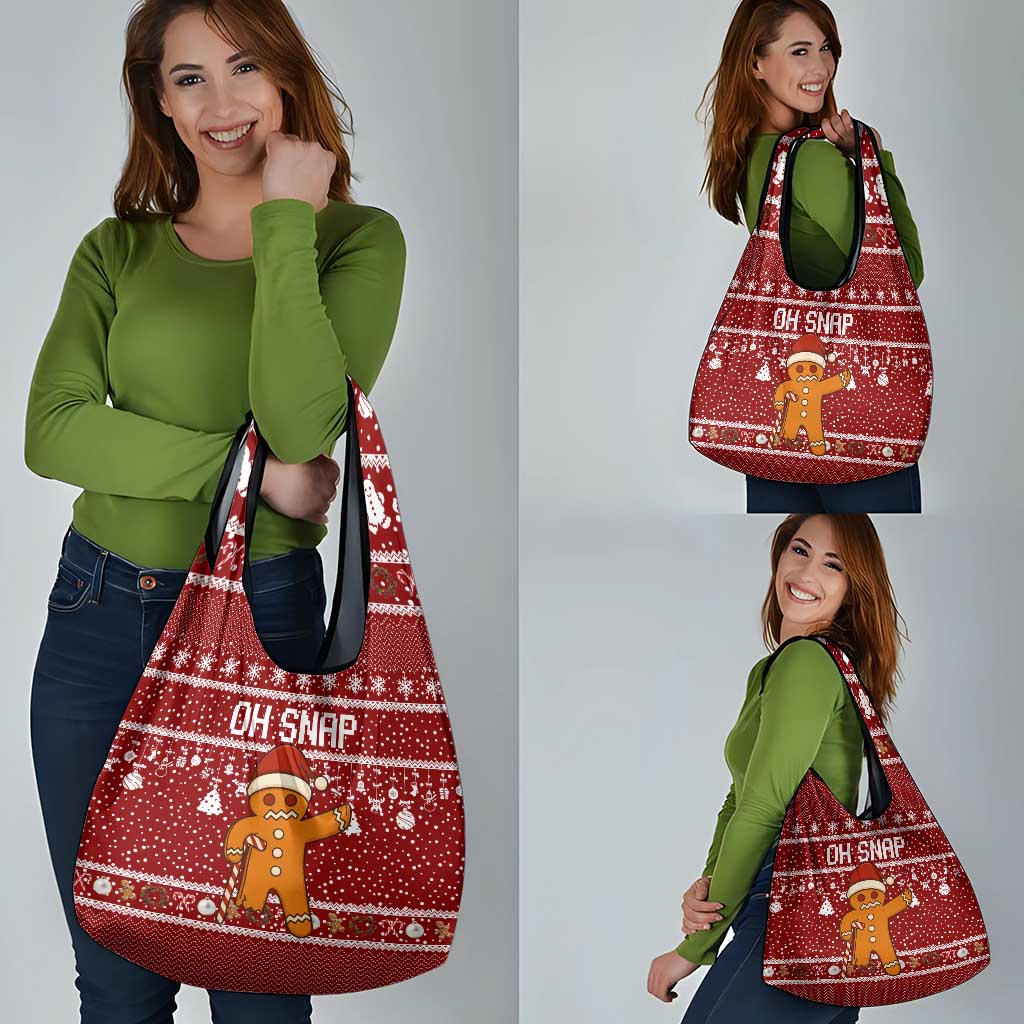 Oh Snap Christmas Grocery Bag Xmas Holiday Patterns - Wonder Print Shop