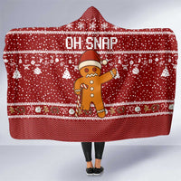 Oh Snap Christmas Hooded Blanket Xmas Holiday Patterns - Wonder Print Shop