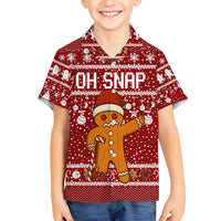 Oh Snap Christmas Kid Hawaiian Shirt Xmas Holiday Patterns - Wonder Print Shop