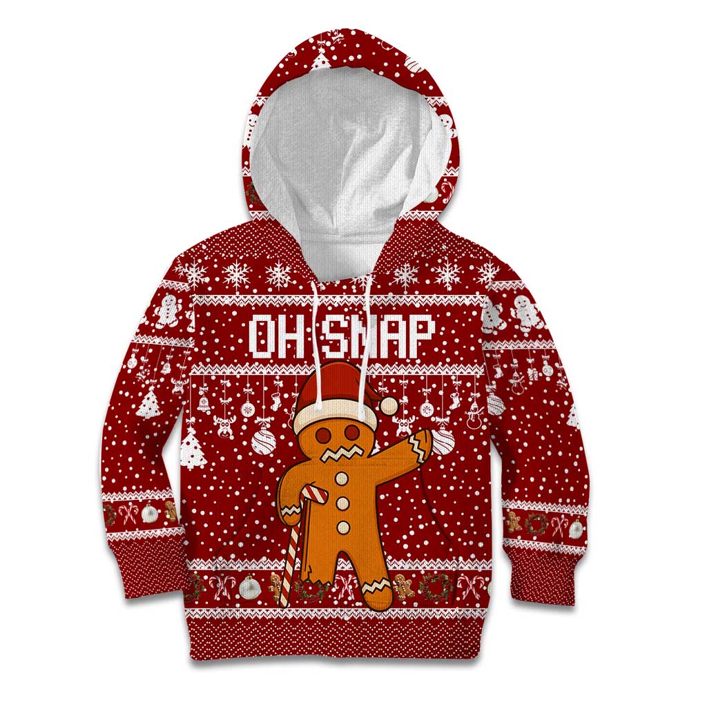Oh Snap Christmas Kid Hoodie Xmas Holiday Patterns - Wonder Print Shop