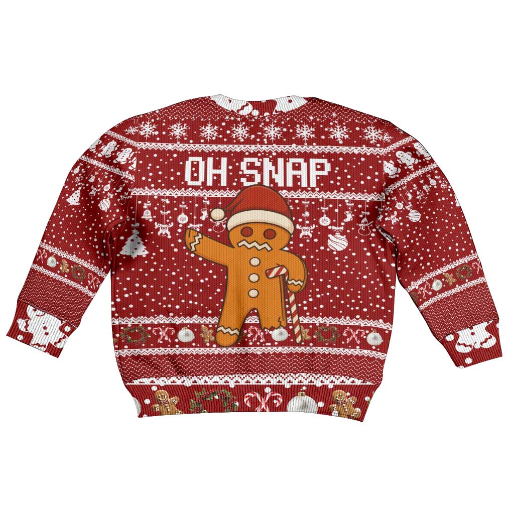 Oh Snap Christmas Kid Ugly Christmas Sweater Xmas Holiday Patterns - Wonder Print Shop