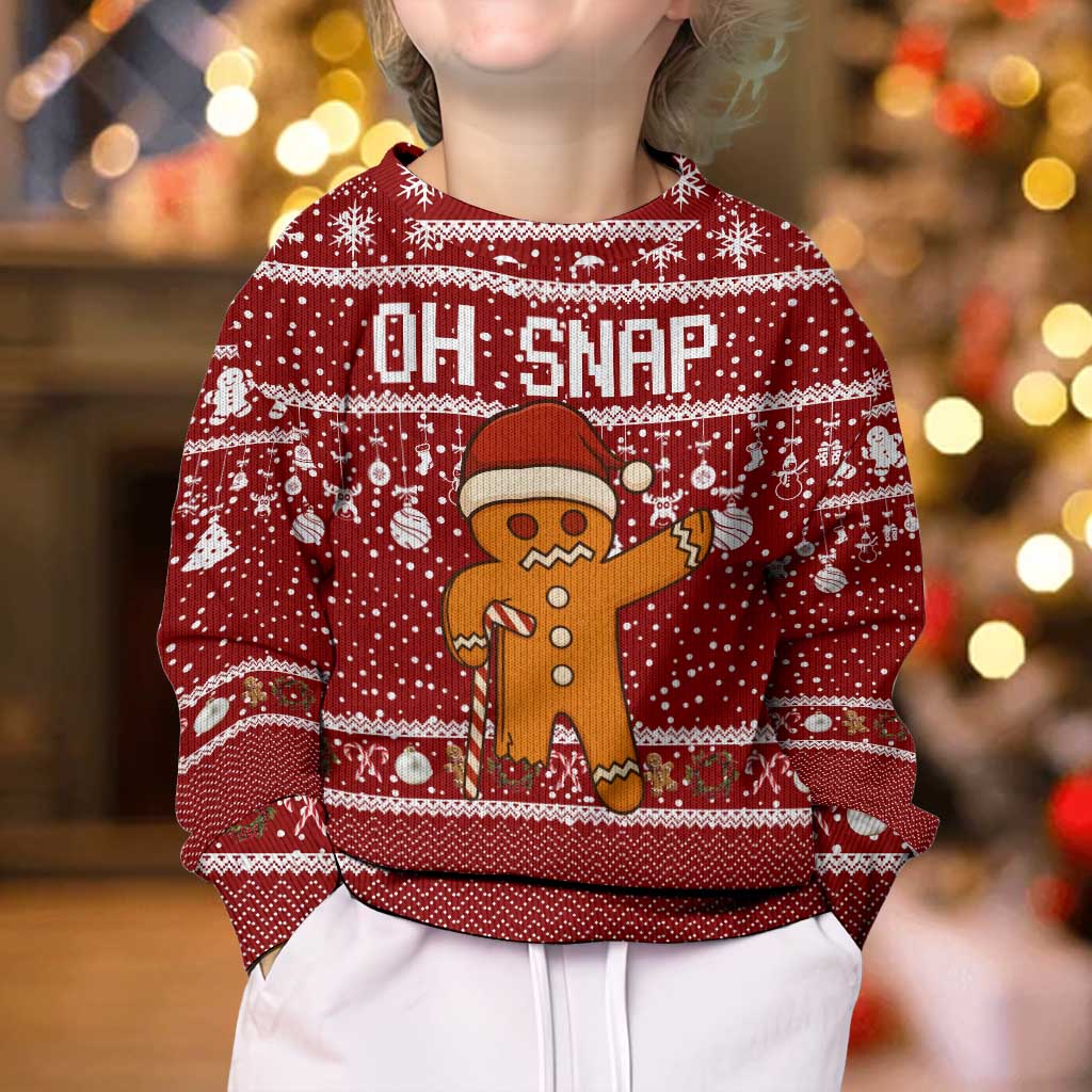 Oh Snap Christmas Kid Ugly Christmas Sweater Xmas Holiday Patterns - Wonder Print Shop
