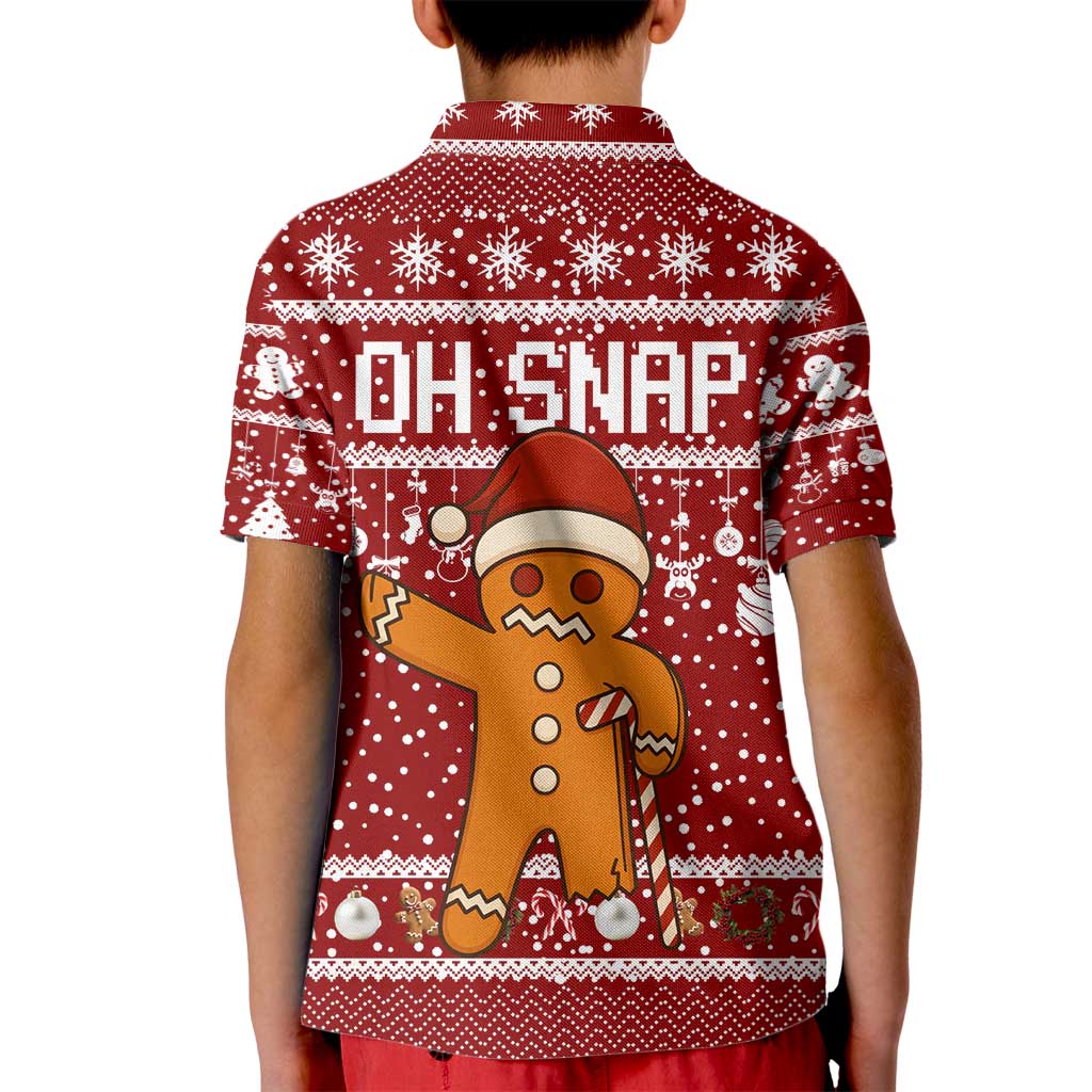 Oh Snap Christmas Kid Polo Shirt Xmas Holiday Patterns - Wonder Print Shop
