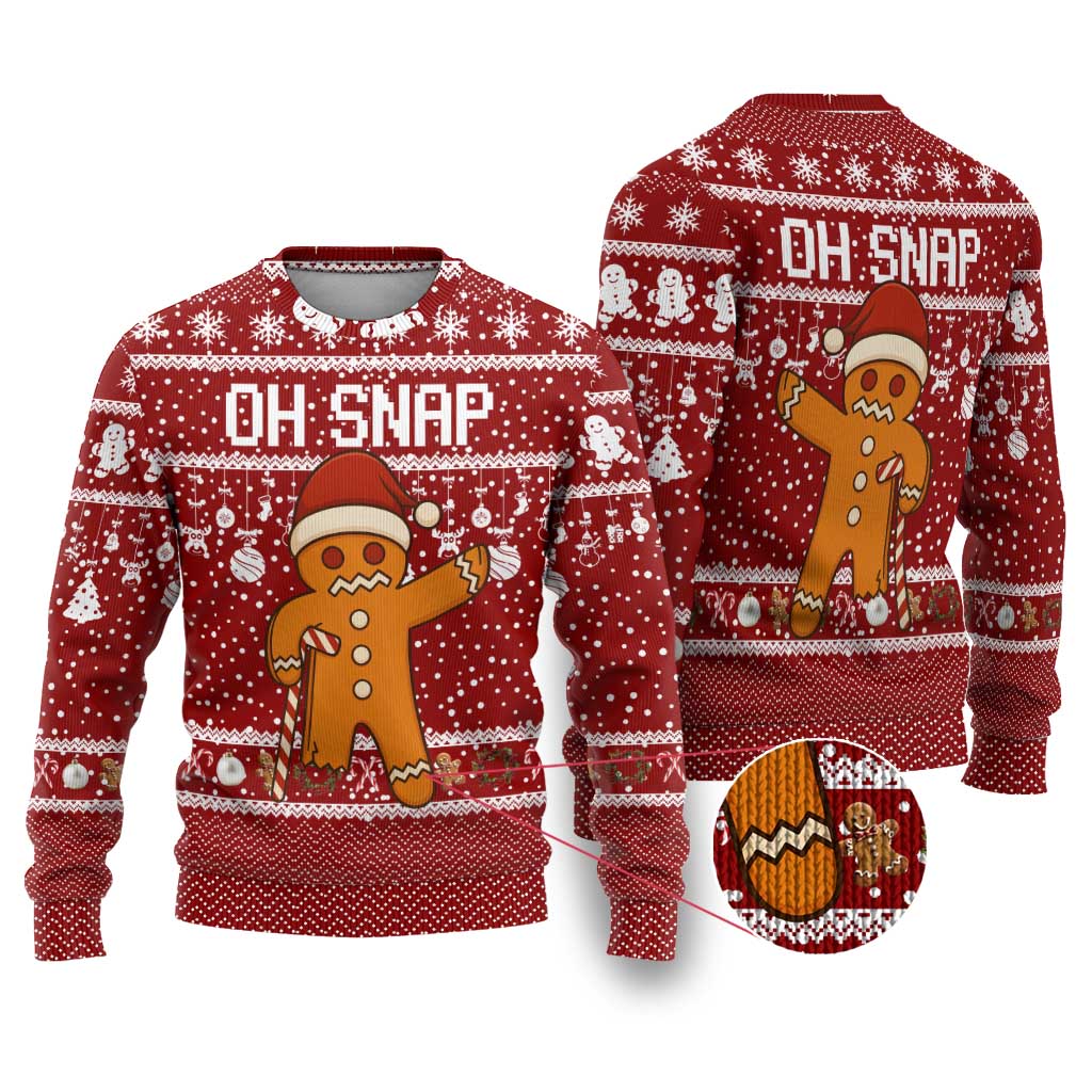 Oh Snap Christmas Ugly Christmas Sweater Xmas Holiday Patterns - Wonder Print Shop