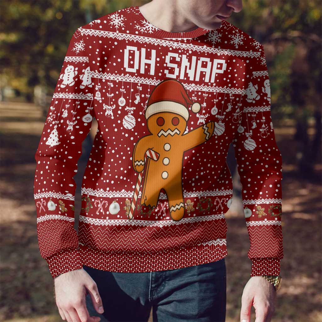 Oh Snap Christmas Ugly Christmas Sweater Xmas Holiday Patterns - Wonder Print Shop