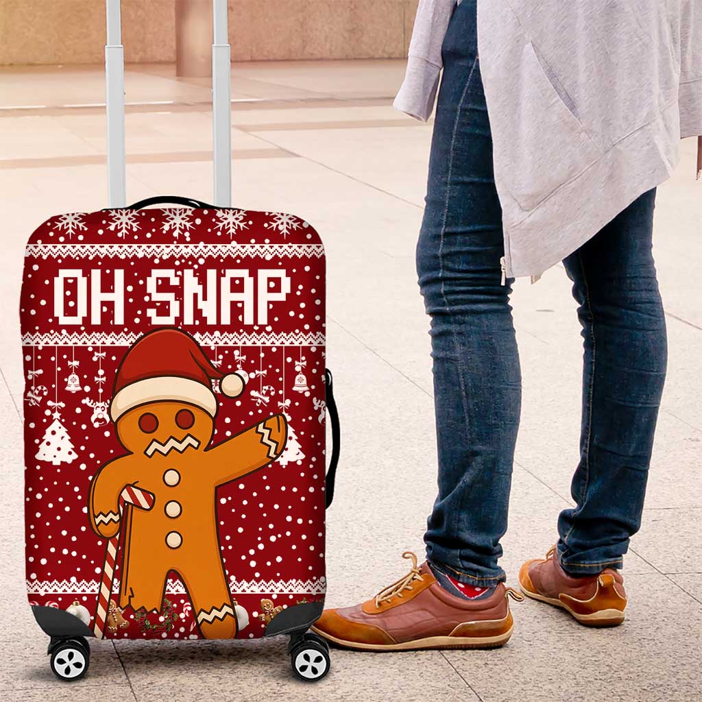Oh Snap Christmas Luggage Cover Xmas Holiday Patterns - Wonder Print Shop