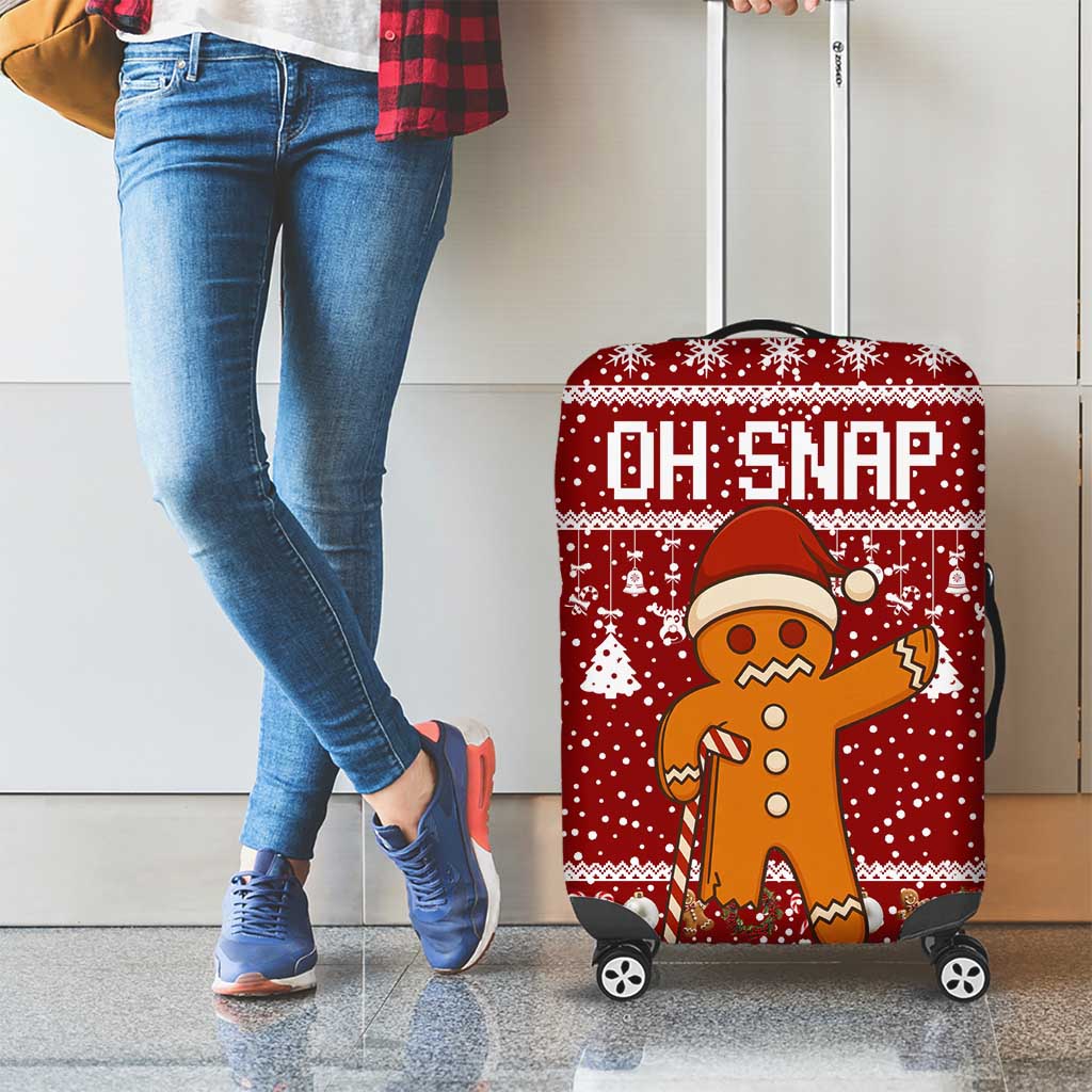 Oh Snap Christmas Luggage Cover Xmas Holiday Patterns - Wonder Print Shop