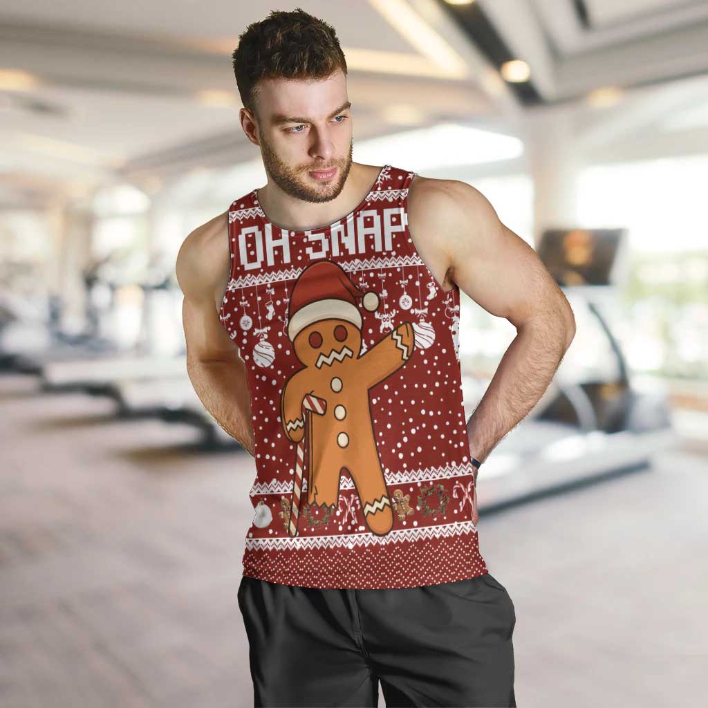 Oh Snap Christmas Men Tank Top Xmas Holiday Patterns - Wonder Print Shop