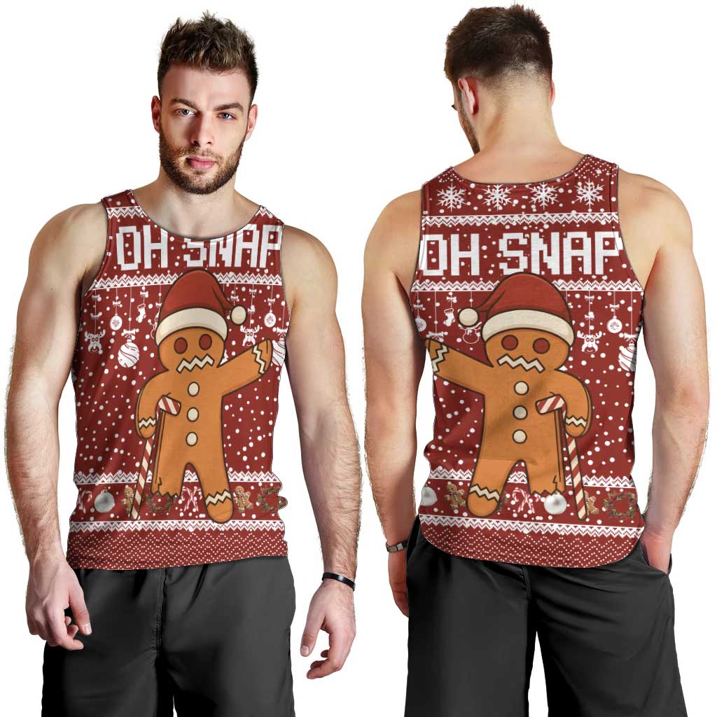 Oh Snap Christmas Men Tank Top Xmas Holiday Patterns - Wonder Print Shop