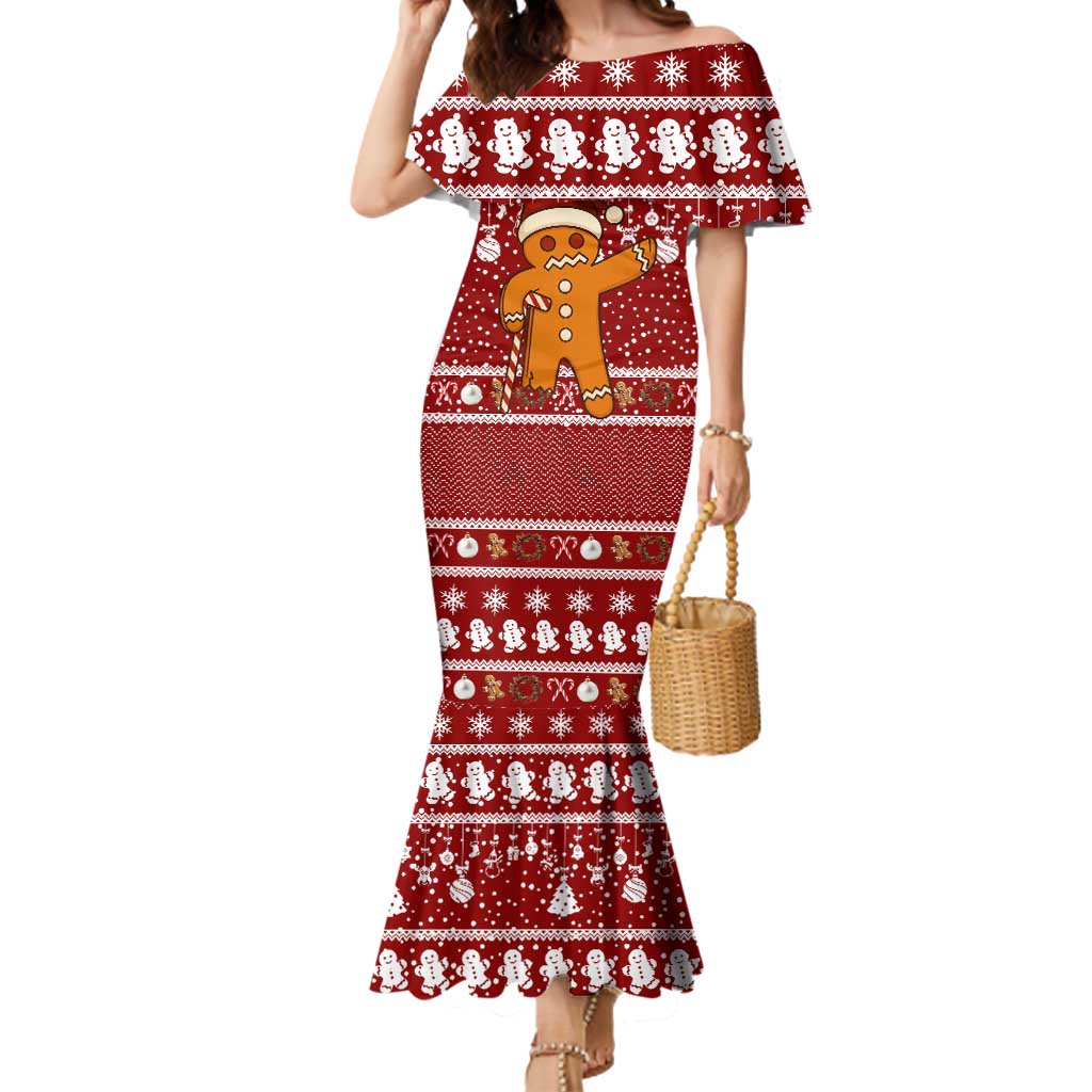 Oh Snap Christmas Mermaid Dress Xmas Holiday Patterns - Wonder Print Shop