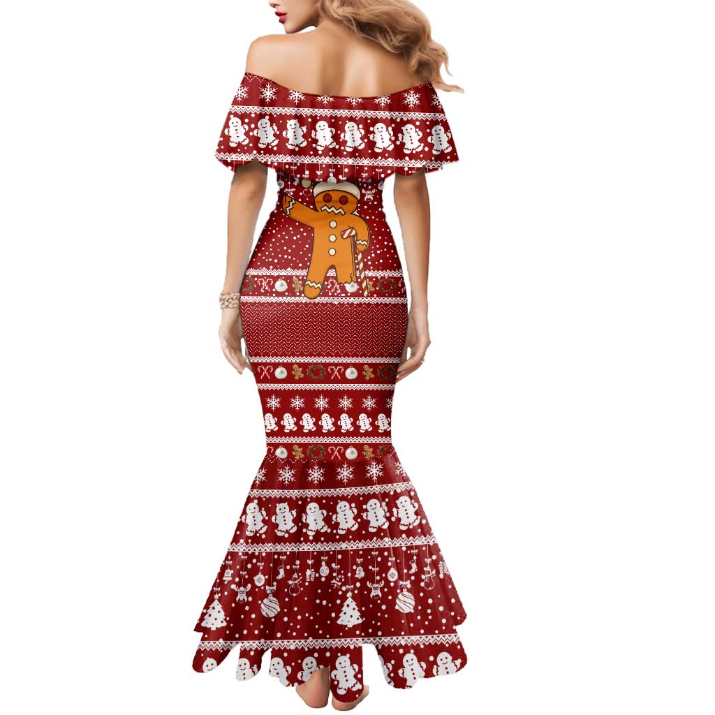 Oh Snap Christmas Mermaid Dress Xmas Holiday Patterns - Wonder Print Shop